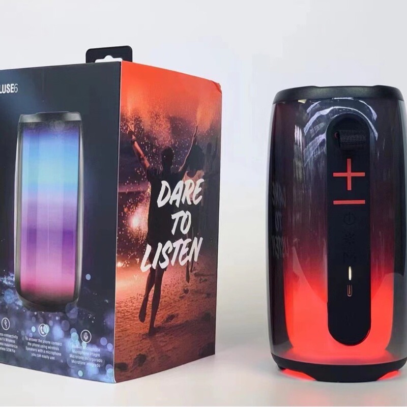 New PULSE PULSE 6 Bluetooth Speaker Color Light Desktop Subwoofer Portable Outdoor Bluetooth Speaker New PULSE PULSE 6 Bluetooth Speaker Color Light Desktop Subwoofer Portable Outdoor Bluetooth Speaker