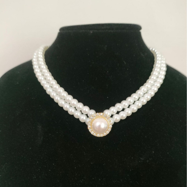 Retro elegant universal necklace from pearl