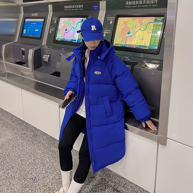 2022 зима, новинка, толстое хлопковое пальто средней длины до колена, женское толстое пуховое хлопковое пальто с капюшоном в Корейском стиле, внешняя торговля