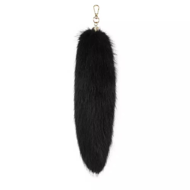 Extra Large Imitation Fox Fur Pendant Fox Tail Environmentally Friendly Fur Accessories Women's Bag Pendant Car Keychain