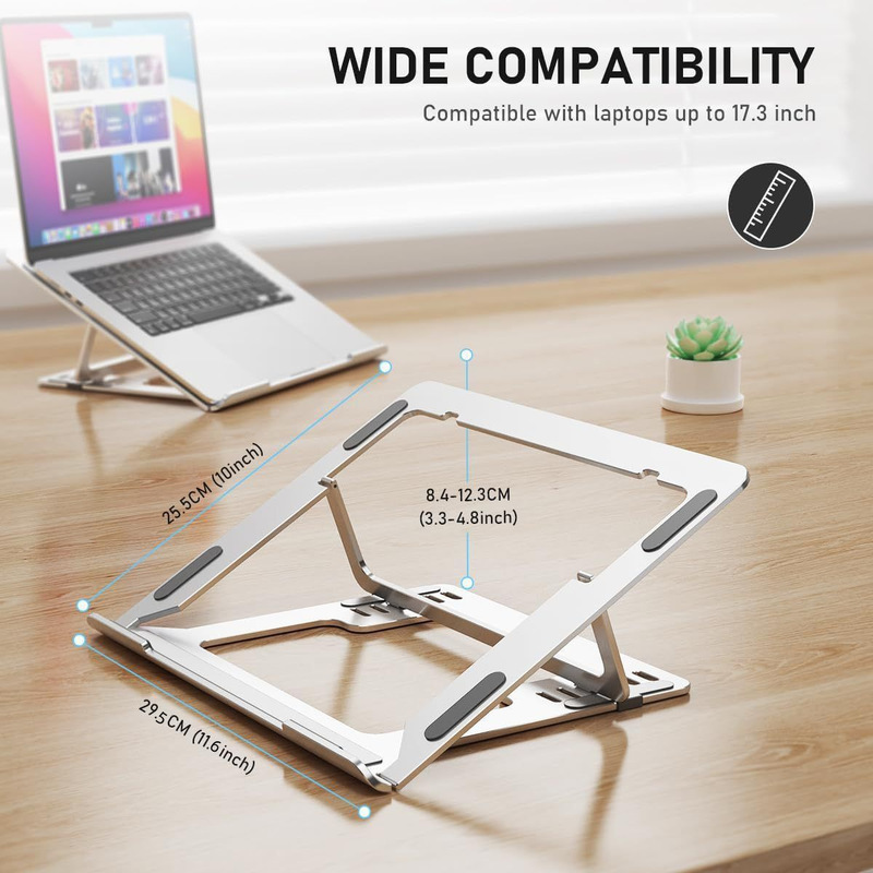 Laptop Stand Desktop Heightening Folding Storage Metal Stand Liftable Suspended Painting Cooling Stand