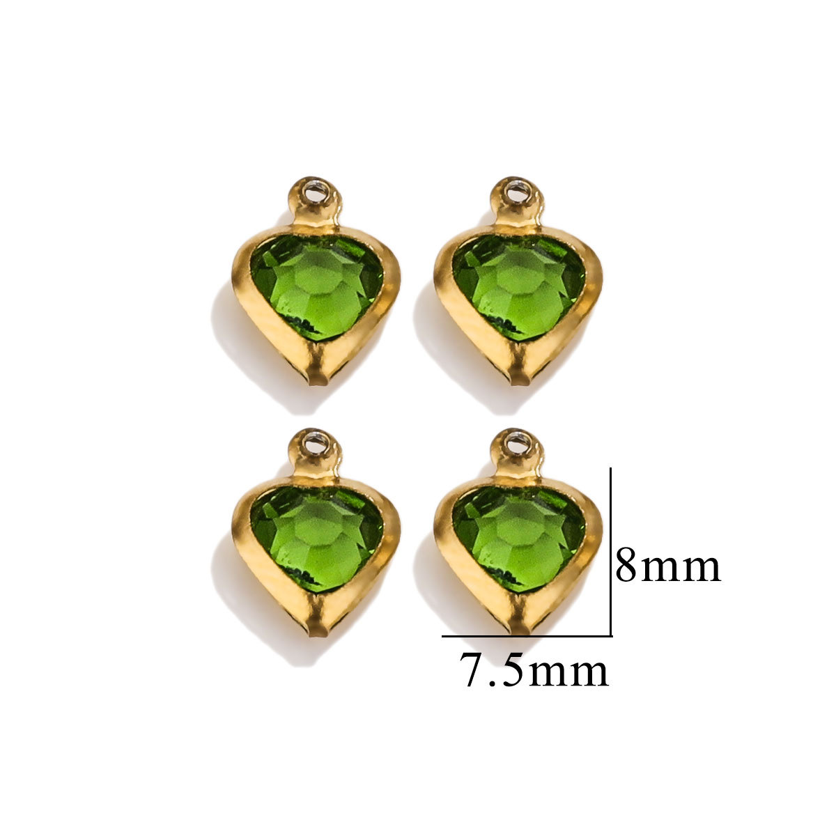 Serie de gotas de cristal de acero inoxidable nicho de alta calidad collar de colgante de acero de titanio DIY accesorios de joyería mayorista