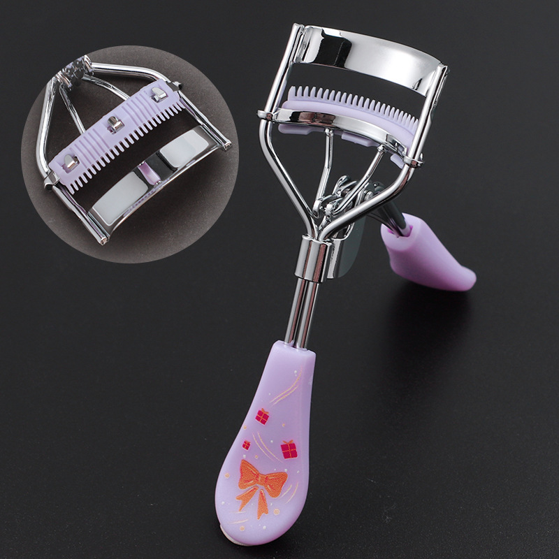 Rizador de Pestañas Profesional de Gran Ángulo Metal cromado para maquillaje de ojos