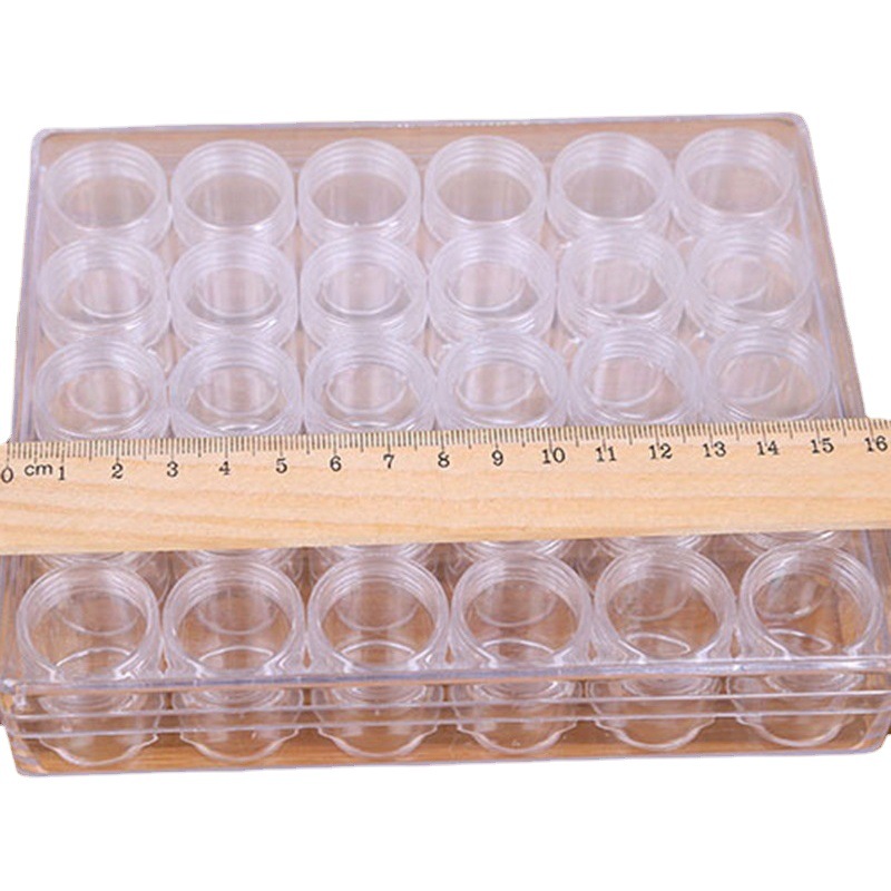 6g cream powder transparent packaging box compressed mask paper bubble bottle 30 cosmetics travel packaging bottle empty bottle