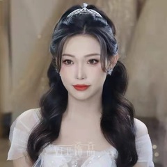 New Crown Headpiece with Korean Style Zirconia Water Diamond Crown, Simple Dress, Evening Updo Hairstyle Hairband Accessory