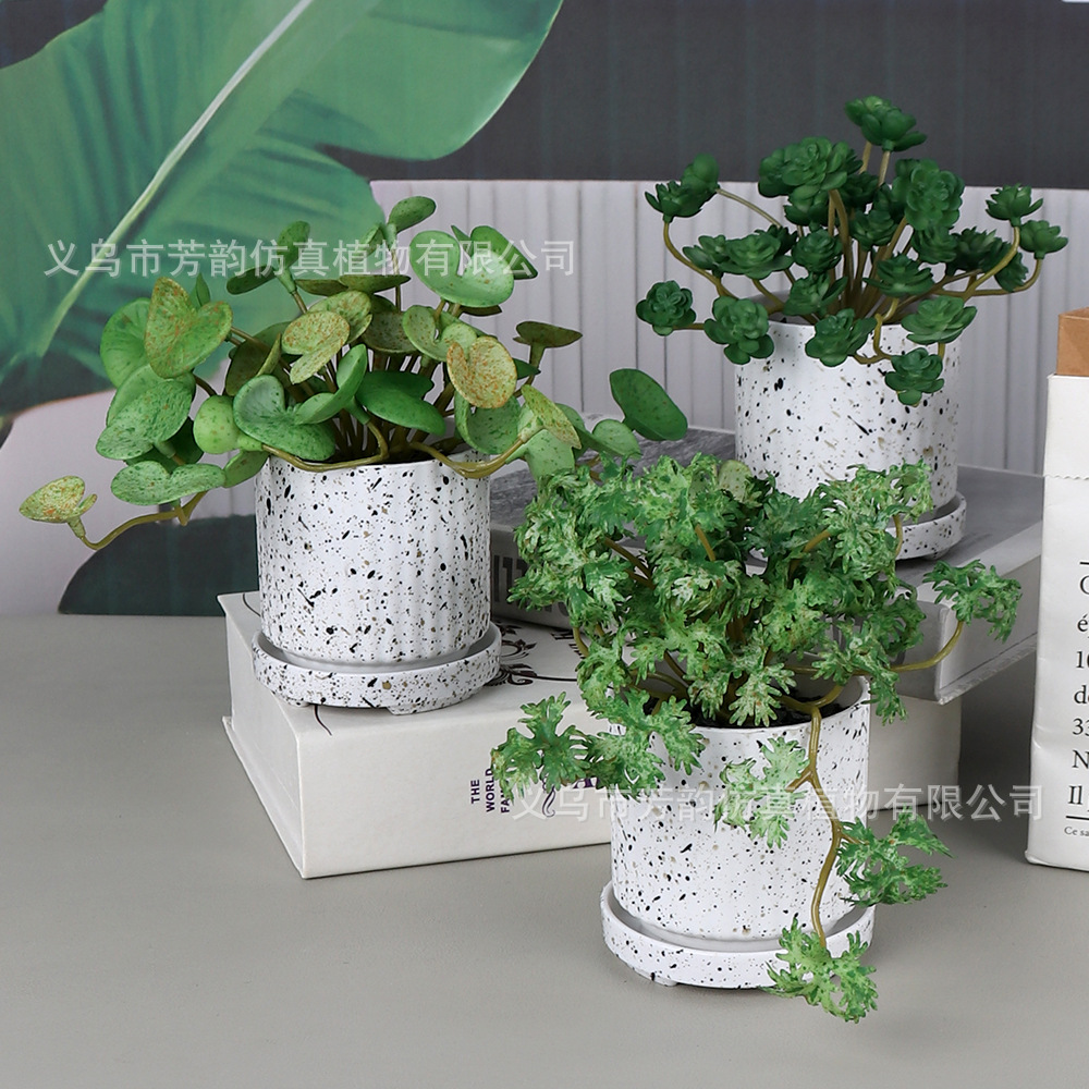 Planta Artificial de Costilla de Adán al Tacto Real de PU para Decoración del Hogar y Escritorio