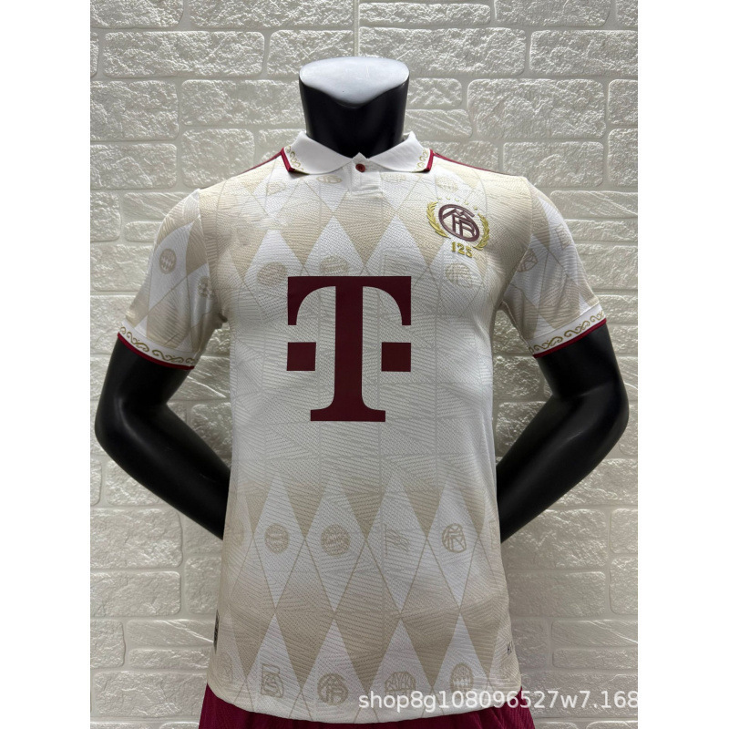 2526 プレーヤーズエディション 半袖サッカーユニフォーム 125周年記念 ジョイント バルセロナ レアルマドリード ACクラブ プレーヤージャージ|undefined