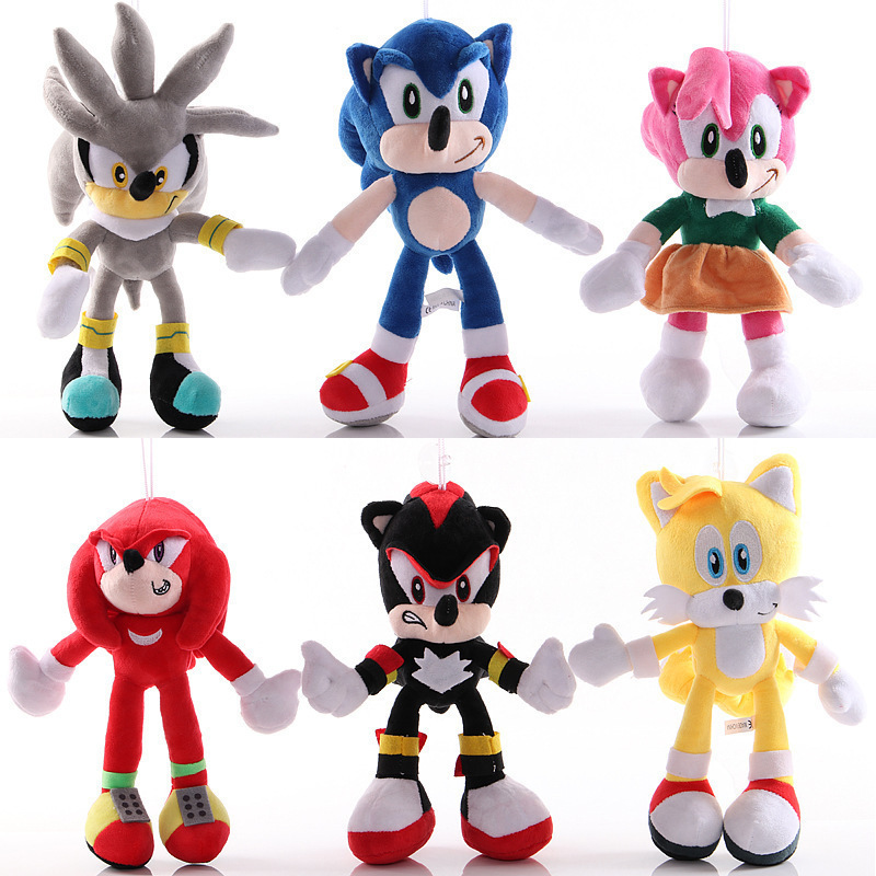 Wholesale Super Sonic plush toy, sonic hedgehog doll, 12inch claw machine doll