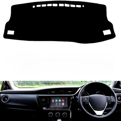 Customized Dashboard Sunshade Mat, Sun Protection Mat, Anti-Slip Mat, and Decorative Mat Suitable for 2014-18 Toyota Corolla (Günəş əleyhinə siperlik) - black-border-right-driving-single-layer-polyester