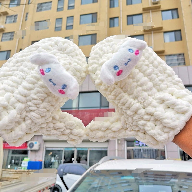 DIY ручной вязки домашние перчатки