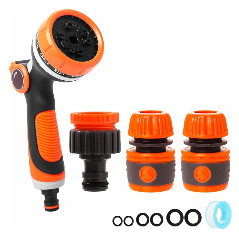 园林多功能包胶水枪花园水管花洒喷水枪浇水洗车高压水枪高压便携