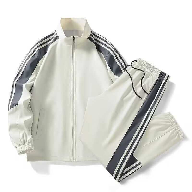 2026 Men's Spring Fashion Stand Collar Casual Pants Sports Couple Jacket Coat Unisex Set 2026 Men's Spring Fashion Stand Collar Casual Pants Sports Couple Jacket Coat Unisex Set