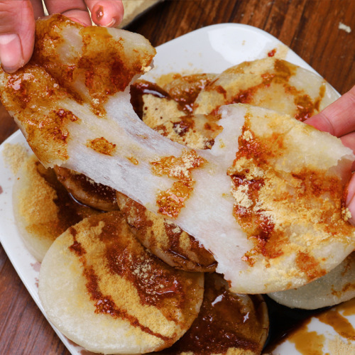 Senzhuang agricultural products glutinous rice cake Enshi specialty handmade semi-finished rice cake brown sugar glutinous rice cake individually packaged for commercial use