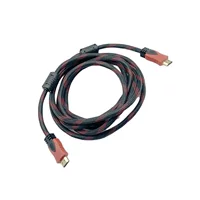 Кабель HDMI версии 1.4, HDMI кабель 1,5 метра, кабель подключения к компьютеру HDMI, кабель высокой четкости, медь, сталь с медной облицовкой, красно-чёрный