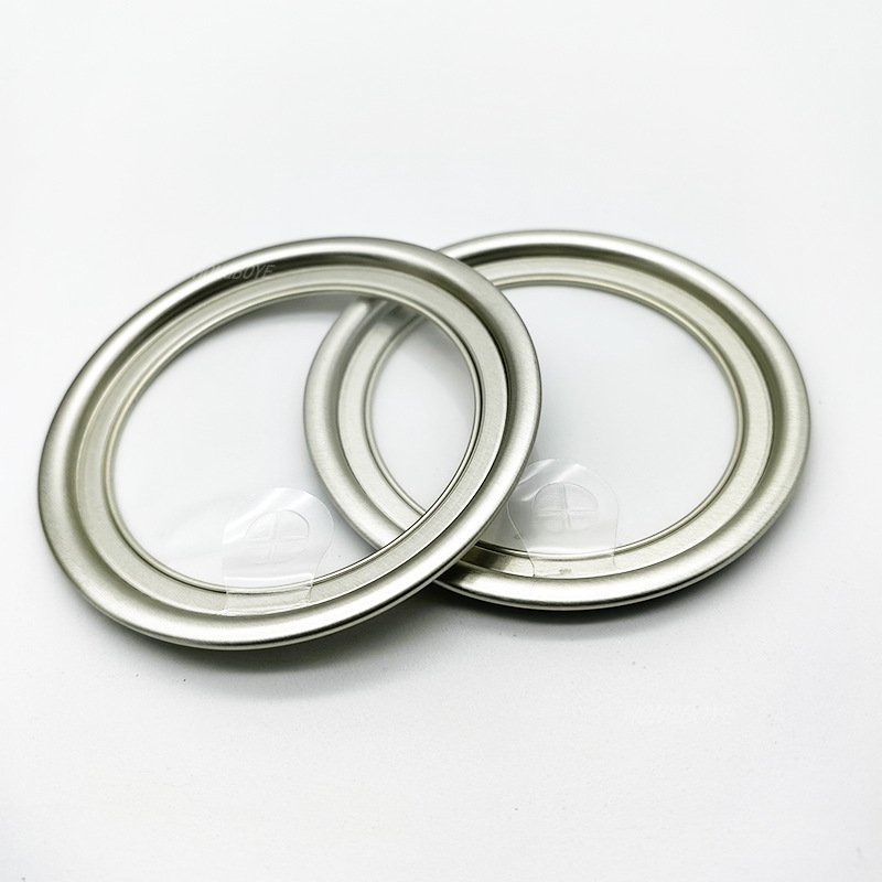 透明易撕盖干粉透视盖铝圈易撕盖高温蒸煮透明盖铝箔易撕盖