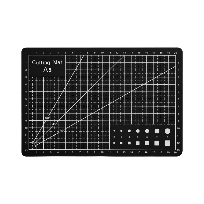 Двусторонний двухцветный разделочный коврик формата A5, 22×15 см, для DIY, нескользящий, легкий 0,15 кг