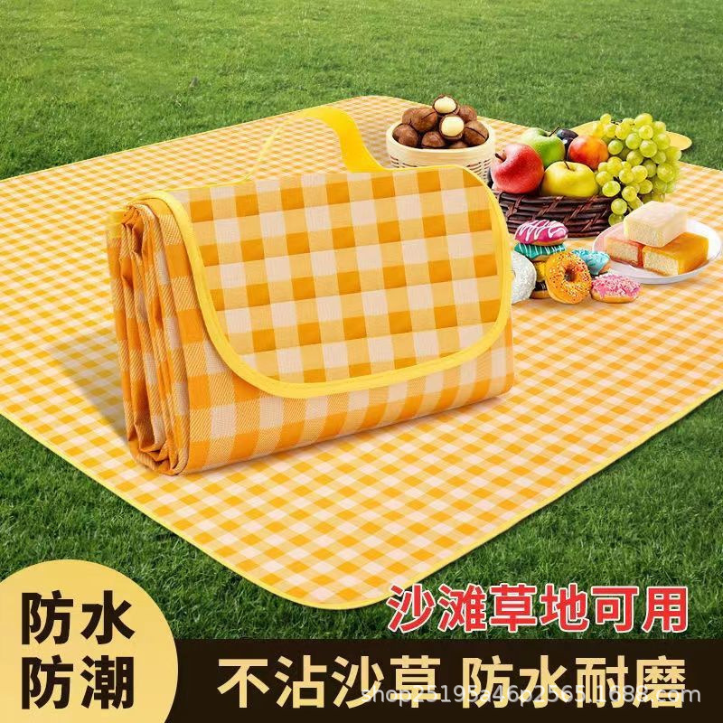 Picnic Mat Outdoor Damp-proof Mat Portable Spring Mat Picnic Cloth Ins Style Camping Mat Picnic Essentials