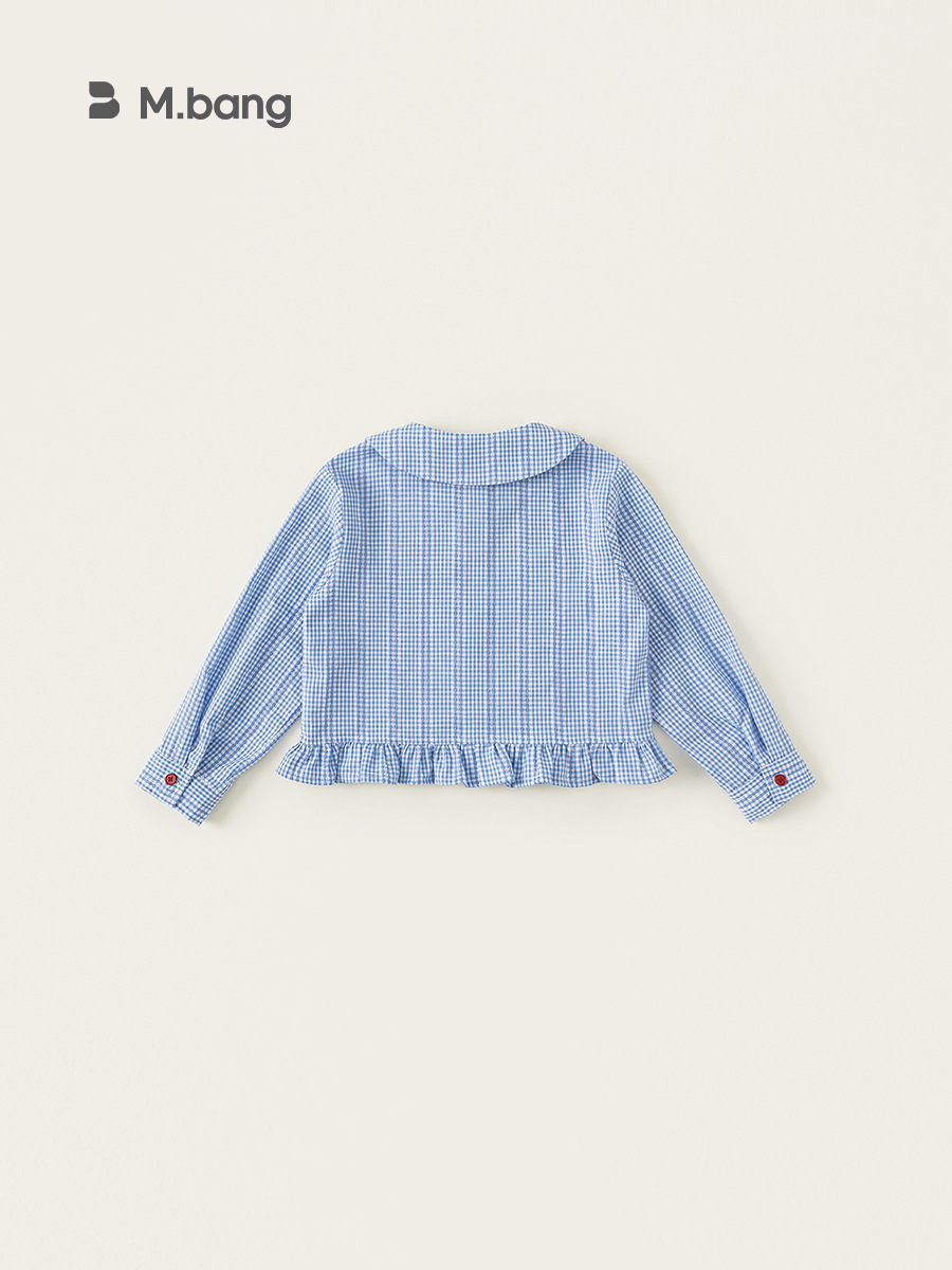 Youbao ropa para niños niñas primavera nuevo idílico bordado chaqueta camisa de chicas camisa de encaje con solapa