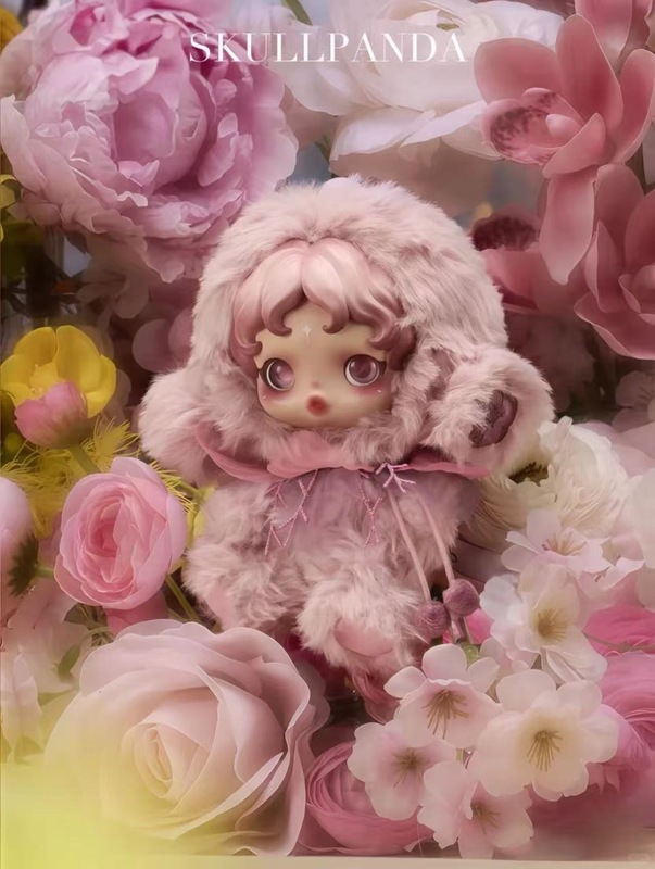 现货爆款SKULLPANDA光织园系列二代SP搪胶毛绒公仔挂件盲盒限定款|undefined