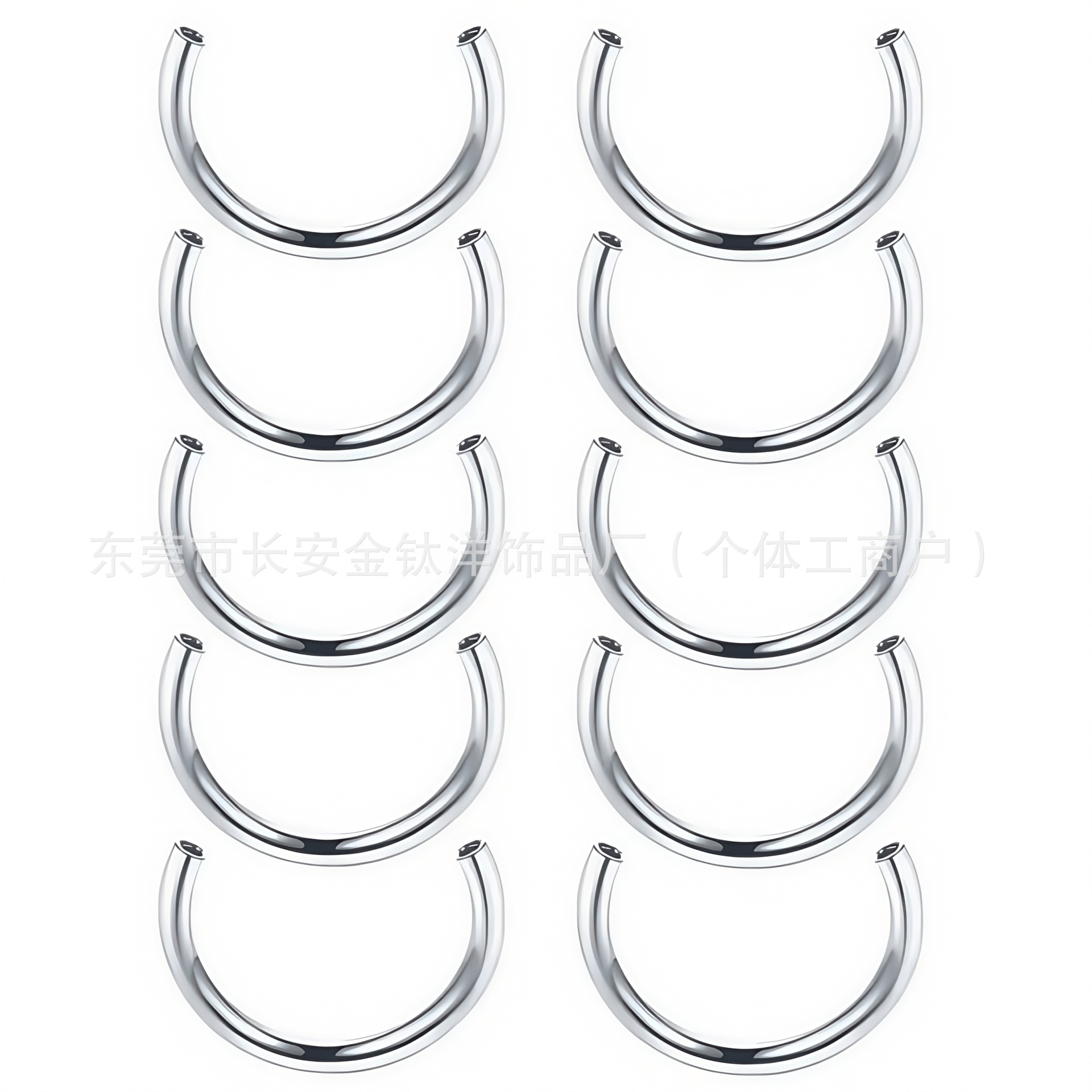 Labret piercing jewelry detail image