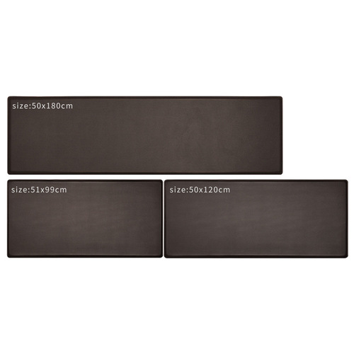 Cross-border thickened kitchen PU leather non-slip floor mats, oil-proof floor mats, household washable and wipeable long carpet mats