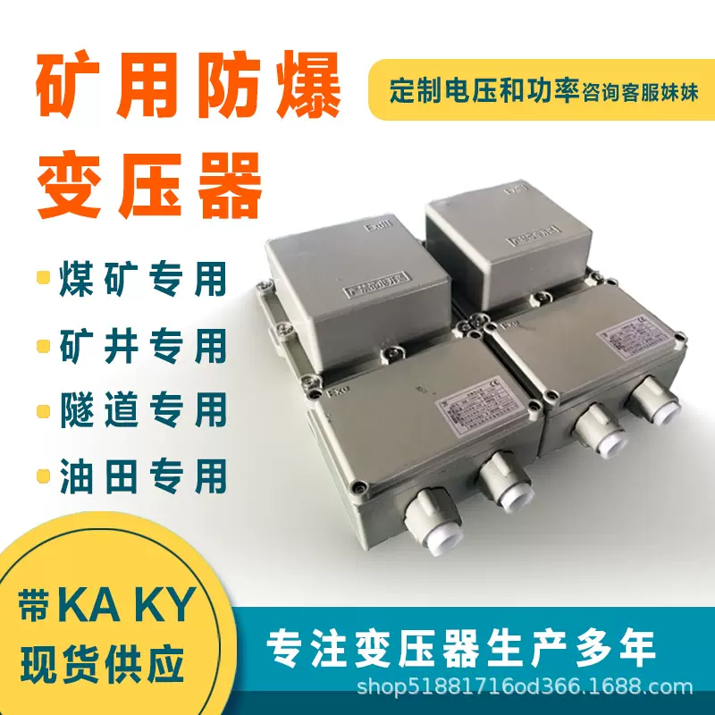 BBK-1KVA单相矿用防爆变压器380v变127v行灯照明变压器220变36v24