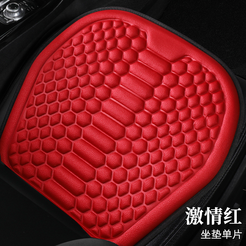 New car seat cushion four seasons universal breathable non-slip seat cover cotton and linen three-piece car seat cushion special single-piece summer