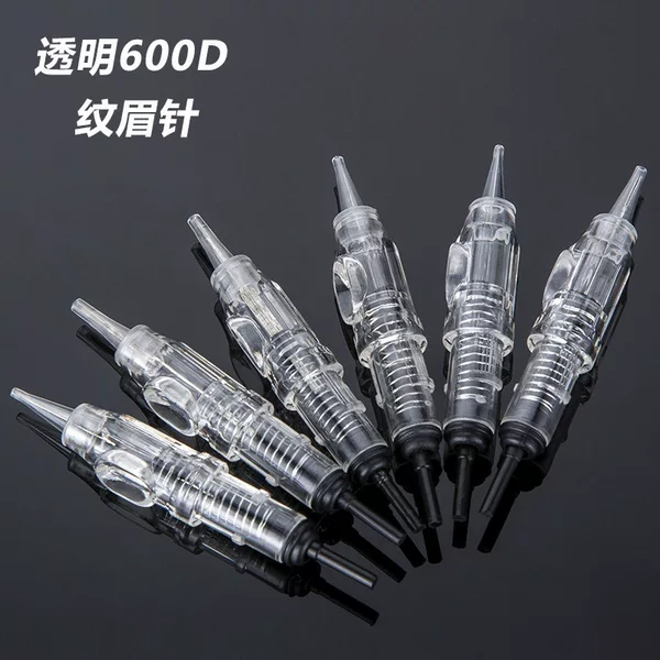 Transparent 600D Eyebrow Tattoo Needles, Electric Current Instrument Needles, Tattoo Needles, Lip Mist Eyebrow Tattoo Needles, Lip Bleaching, Eyeliner Electric Current Instrument Needles