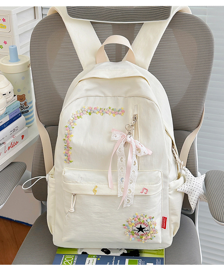 Neue grenzüberschreitende Freizeit-Trend-Rucksack mit Blumenmuster hochwertige leichte Schultasche großes Fassungsvermögen beliebter Campus-Rucksack