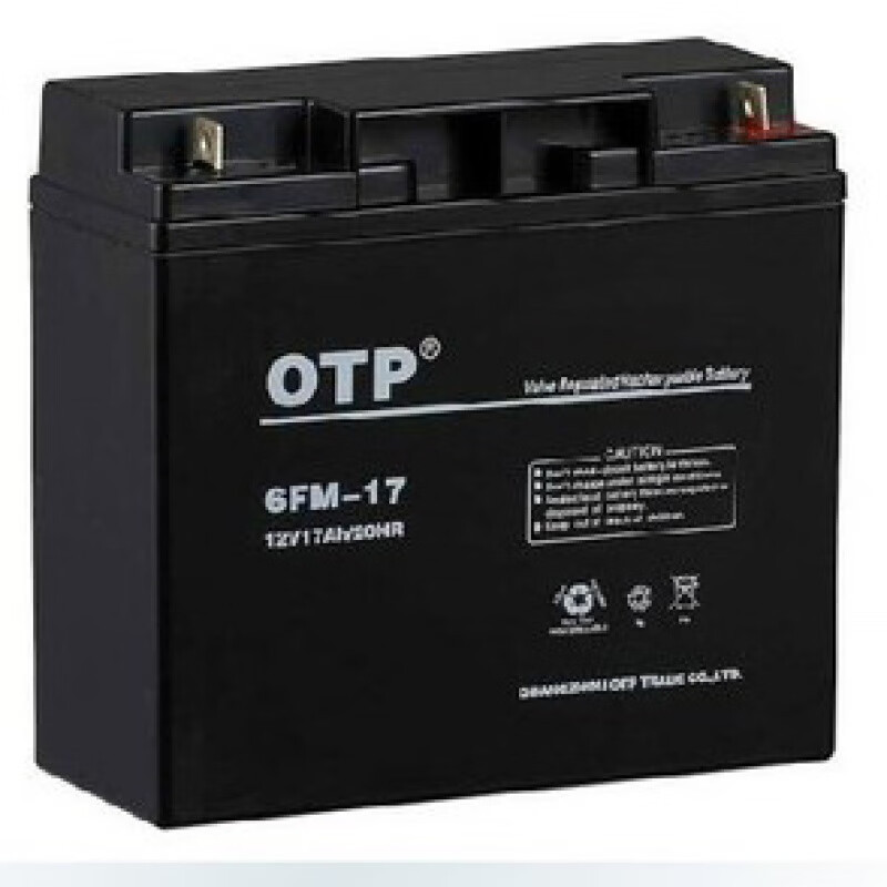 OTP蓄电池6-FM-17直流屏12V17AH 消防门禁 电梯 铅酸免维护电池 6