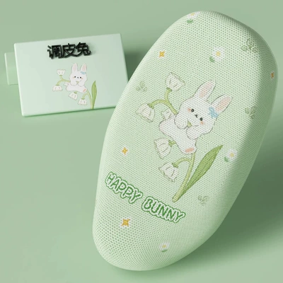 Electric car cushion, Sun Protection Non-Waterproof Platform Bell Battery - naughty-rabbit-l-size
