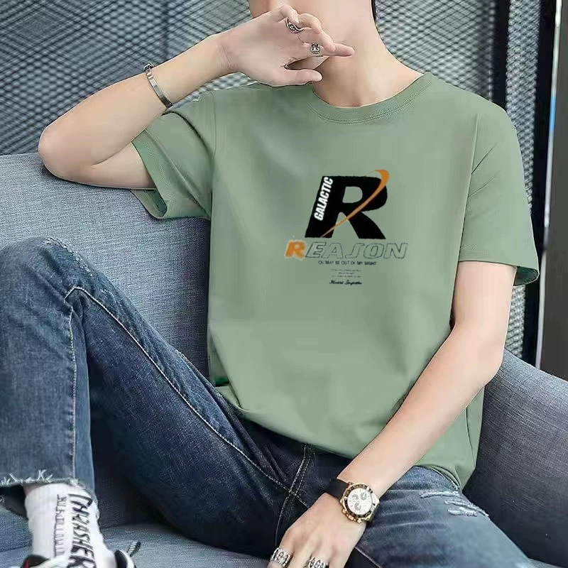 2025 мужская футболка с коротким рукавом летняя нижняя рубашка с круглым вырезом