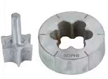 Colección de herramientas: rollos de helado, los cuencos de helado en forma de cuenco, en forma de canasta de flores, están disponibles en aluminio, cobre, madera, etc.