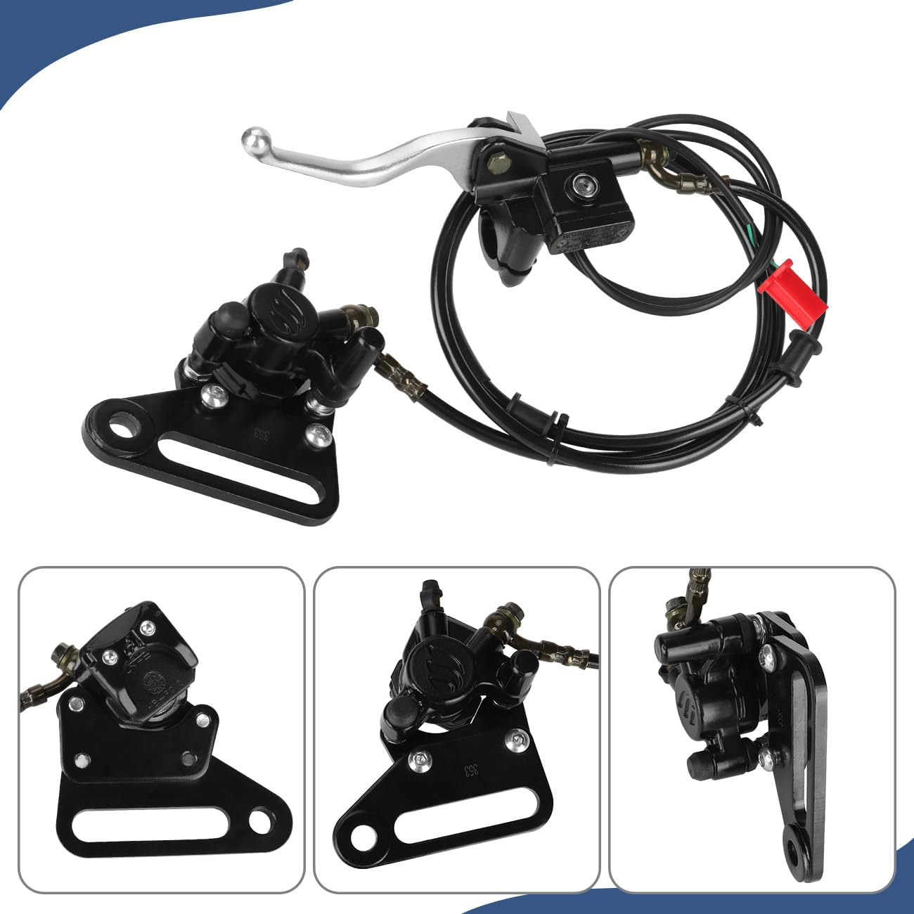 Suitable for Tuttio Soleil 01 KUGOO electric motorcycle front and rear brake assembly 190 brake disc