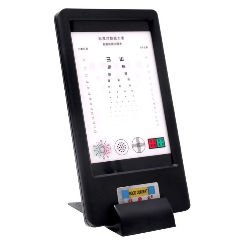 Buen ayudante, equipo de gafas, prueba de presbiterio LED, reloj óptico de uso cercano, retroiluminación LED, reloj óptico recargable de doble cara