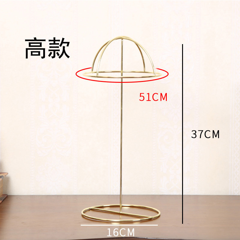 Soporte de sombrero de hierro forjado soporte de sombrero para tiendas domésticas estantes de exhibición props soporte de sombrero estante de exhibición de piso modelo de soporte de sombrero
