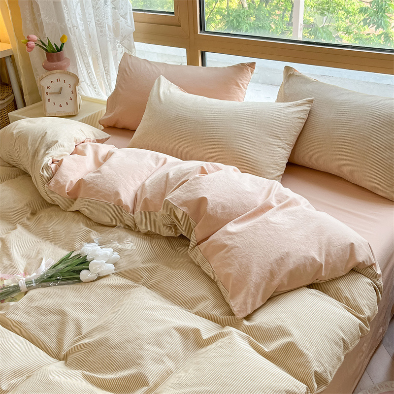 100% cubierta de edredón de algodón cubierta de edredón de dormitorio de estudiantes 150 * 200 cubierta de edredón