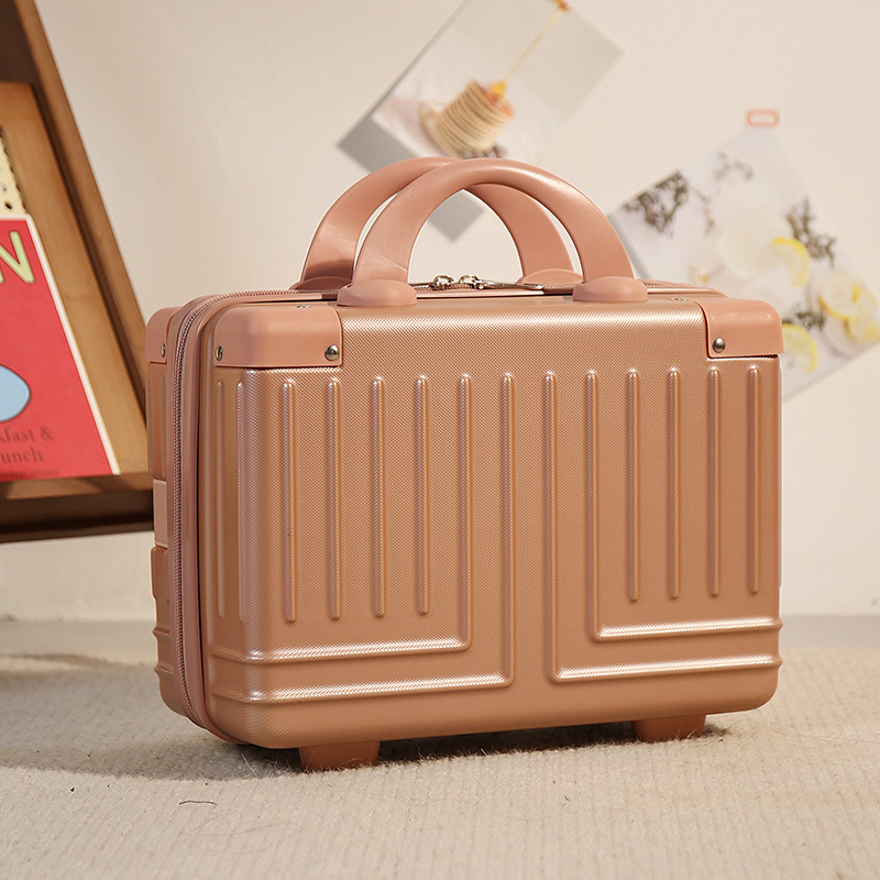 Nueva maleta de mano, caja de regalo para mujer, caja de dulces de boda de 14 pulgadas, mini caja de maquillaje linda, caja de almacenamiento de maleta