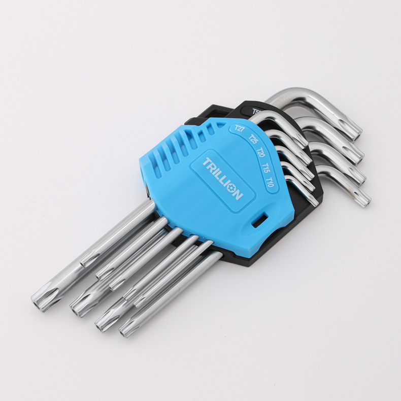 9件套梅花内六角扳手 内六角扳手快速防滑防锈加厚耐用六边形组合
