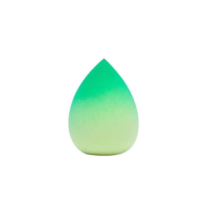 Huevos de maquillaje personalizados de color gradiente gota de agua gran calabaza huevo de maquillaje oblicuo esponja polvo de maquillaje logotipo de cojín de aire