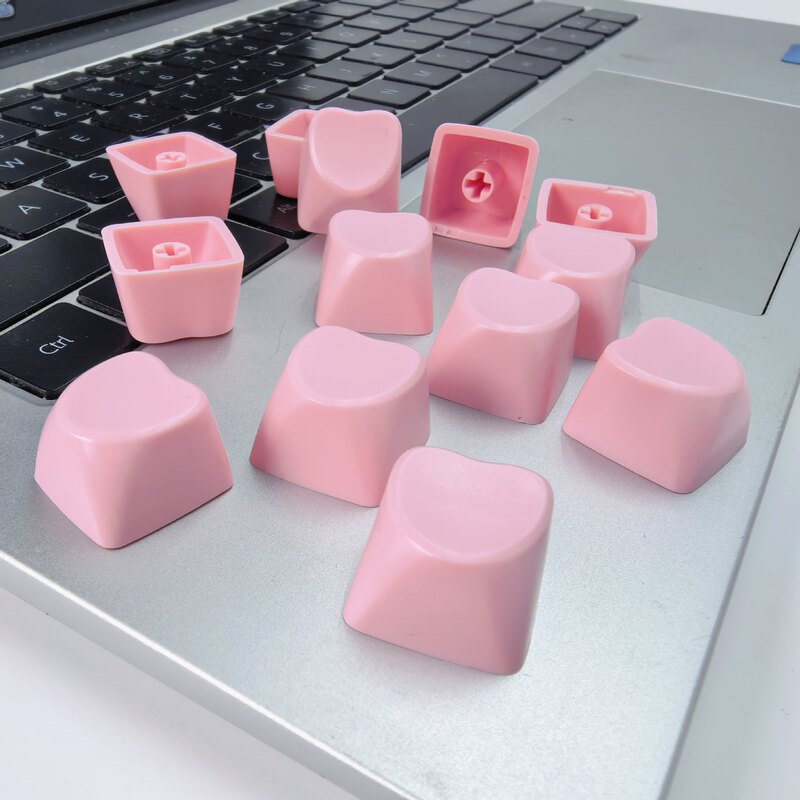 Foreign Trade Cross-Border Stress-Relief Heart-Shaped R4 Keycap DIY Keyboard Cross-Axis Multi-Color Keycap