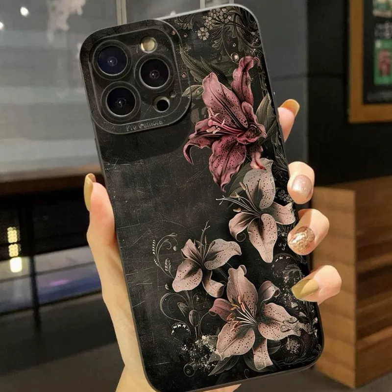 Apple, (г няя торговля), iPhone17, совместимый iPhone17 Pro, чехол для телефона, iPhone16 Pro, в цветочек