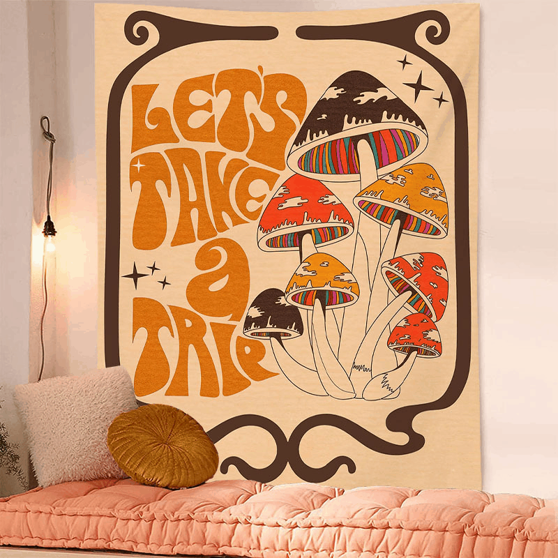 Buchstabe 2022 Hängetuch Wandbehang Tuch Extra groß ins Hintergrundtuch Schlafzimmer Hintergrundtuch Pilz H_voghion.com