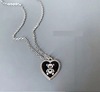 Silver brand necklace, South Korean design goods heart-shaped, with little bears, light luxury style, trend of season