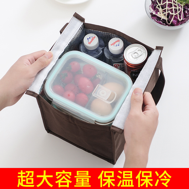 Comercio exterior lindo PET serie aislado lonchera bolsa con arroz en el trabajo Estudiante almuerzo dibujos animados Bento bolso bolsa de Almuerzo