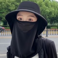 夏の全方位日焼け止め帽子通気性マスク首保護一体日よけ帽子紫外線防止屋外日よけ帽子