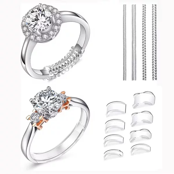 Cross-Border Invisible Ring Adjuster Transparent Spiral Spring Size Reduction Artifact Diamond Ring Winding Anti-Falling Protective Cover