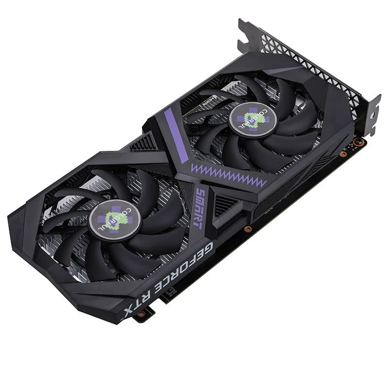 Видеокарта (Seven Rainbow) GeForce RTX 3050, 6 ГБ GDDR6, двухвентиляторная