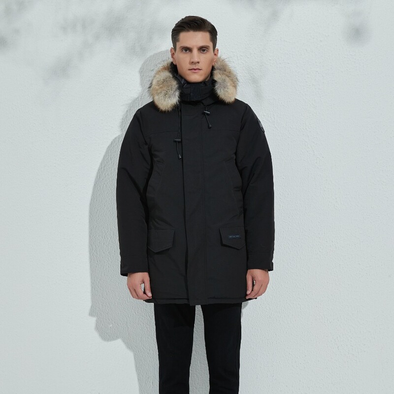 2026 Winter Korean Style Men's down Jacket, Non-Ironing Treatment, Long Cotton Fashionable Urban Hooded Coat for Extreme Cold