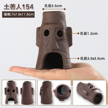 Cueva de reptiles Tanque de pargo de acuario Tanque de barro Acuario de forma especial Paisaje de cueva de piedra Cichlididae Decoración de pecera Casa de refugio